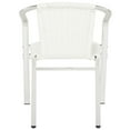 thumbnail image 7 of SAFAVIEH Wrangell Indoor/Outdoor Stacking Arm Chair, White, Set of 2, 7 of 7