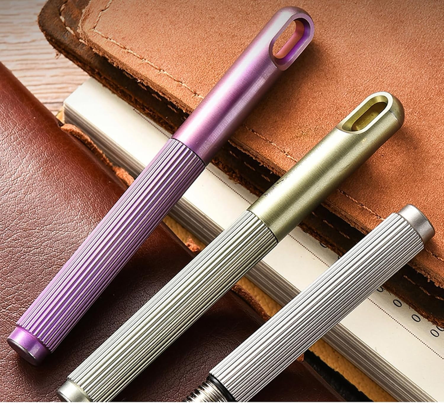 CATPAN Titanium Mini Ballpoint Pen EDC Pocket Pen 3.43" (Grey)