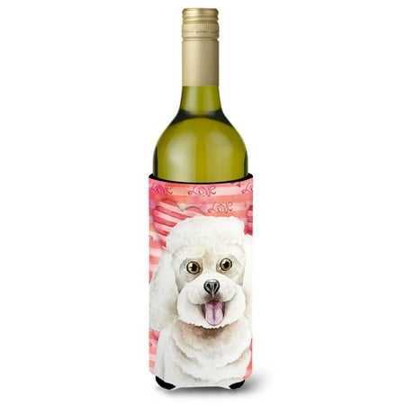 

Caroline s Treasures CK1395LITERK Bichon Frise Love Wine Bottle Beverge Insulator Hugger Wine Bottle multicolor
