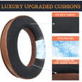 thumbnail image 3 of SOULWIT Ear Pads for Sennheiser HD599/HD598/SE/CS/SR/HD595/HD569/HD560S/Game Zero/G4ME Zero, Earpads Cushions for PC37X/PC38X/PC350/PXC350/PXE350/PC360/HD380/HD380-Pro - Cooling Gel Coffee, 3 of 6