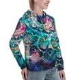 thumbnail image 6 of Honeii Watercolor Mandala Pattern Womens Oversized Hoodies Long Sleeve Sweatshirts Pullover Fall Outfits with Pocket-XX-Large, 6 of 7