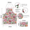 thumbnail image 7 of Pioneer Flower Floral Print Pattern Apron-Garden Aprons for Women with Pockets-Cotton Linen Waterproof Kitchen Cooking Gardening Aprons Adjustable for Kitchen,Cooking,BBQ and Salon 33x27 Inch, 7 of 7
