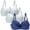 Womens Bras Blue, variant on Womens 3 Pack Everyday Bras, Women Wirefree Bras for Women Full Coverage No Underwire Everyday Bras Comfortable Wireless Padded Bras S-2XL