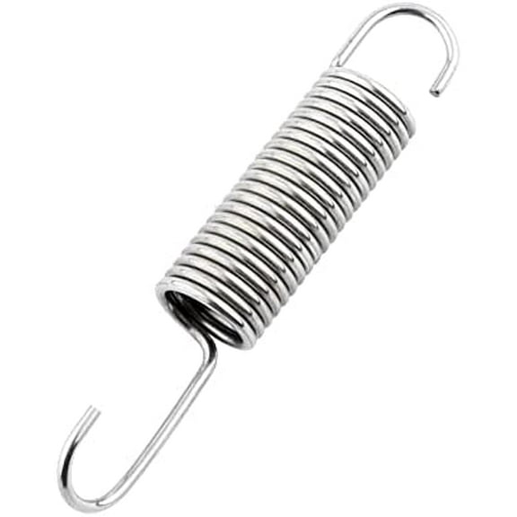 3-5/8" Stainless Steel Replacement Recliner Sofa Mechanism Tension Spring - Long Neck Hook