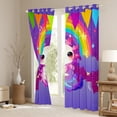 thumbnail image 3 of jejeloiu Kawaii Axolotl Black Out Curtains,Cartoon Animal Curtains Pack of 2 (42x63 Each),Cute Rainbow Print Bedroom Curtains For Girls Teens,Breathable Home Decor, 3 of 6