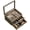 3 Tier, variant on Honiway Knife Display Case, Knife Collection Display Holder with Glass Lid, 2-Layer Wood Pocket Knife Case with Drawers, Light Taupe