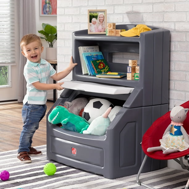 Lift & Hide Gray Bookcase - Lockable storage chests - Walmart