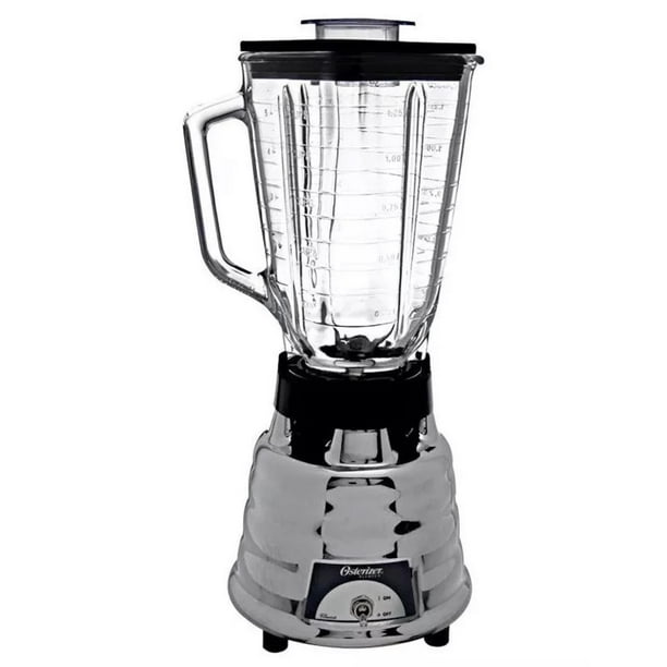 LICUADORA 2VEL 1.25LT VASO VIDRIO CLASICA METAL CROMADO BRILLANTE OSTER Oster M450-20/