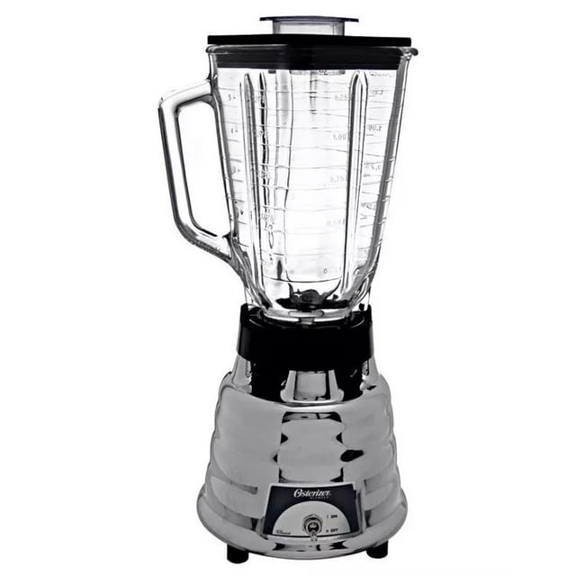 LICUADORA 2VEL 1.25LT VASO VIDRIO CLASICA METAL CROMADO BRILLANTE OSTER Oster M450-20/