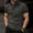 Dark Gray, variant on Men's Greek Key Polo Shirts with 3 Button Collars and Slim Fits Featuring Classic Meander Trims for Summer Days Business Casuals Golf Courses Weekend Outings Family Gatherings&nbsp; Gray S