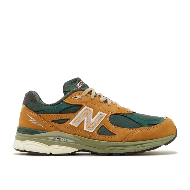 NEW BALANCE TEDDY SANTIS X 990V3 MADE IN USA 'TAN GREEN' (M990WG3) Men’s Size 11