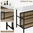 thumbnail image 6 of Recaceik Kitchen Island with Seating, Wooden Counter Height Table, 6 of 10