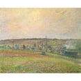 thumbnail image 2 of Camille Pissarro 24x20 Black Ornate Framed Double Matted Museum Art Print Titled: Le Village D’Eragny (The Village of Eragny) (1885), 2 of 5