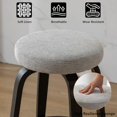 thumbnail image 2 of Swivel Bar Stools Set of 2 for Island Kitchen, Modern 26" Backless Counter Height Bar Stools, 360 Swivel Seat Grey, 2 of 6