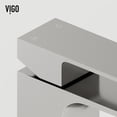 thumbnail image 7 of Vigo Vgt2085 Tarragona Gothic 19" Rectangular Concrete Vessel Bathroom Sink - Nickel, 7 of 7