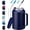 Navy, variant on 32 oz Mug Tumbler with Handle and Straw - Large Stainless Steel Coffee Cup with 2-in-1 Lid, Insulated Water Bottle Flask Jug, Metal Thermal Cup Keep Cold 36 hrs, Leakproof Proof