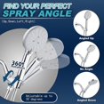 thumbnail image 2 of Shower Head Holder All Metal Adjustable Handheld Shower Arm Mount, 1/2" Shower, 2 of 5