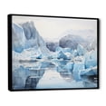 thumbnail image 2 of Designart "Minimalist Horizon In Greenland" Glacier Floater Framed Wall Art Prints, 2 of 5