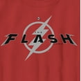 thumbnail image 2 of Boy's The Flash Black Official Logo  Graphic Tee Red Medium, 2 of 4