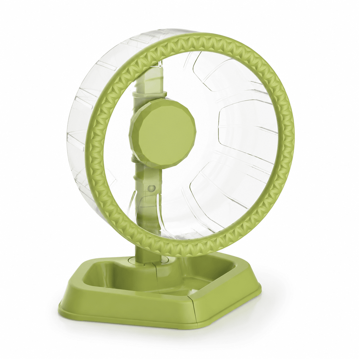 Hamster Wheel Quiet Spinner Running Exercise With Adjustable Stand For Smallls Syrian Gerbils Mice (green Small(6.3 Inch))