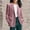 Pink, variant on TMOYZQ Women's Corduroy Blazer Long Sleeve Loose Fit Jacket One Button Lapel Jacket Work Office Coat Outerwear
