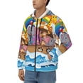 thumbnail image 3 of Honeii Rainbow Animals on Noah's Ark Print Hoodies for Men, Pullover & Full Zip, Breathable Zip up Hoodie, Sweatshirt-Small, 3 of 5