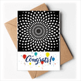 thumbnail image 1 of Illusion Line Cyclic Repeat Wedding Cards Congratulations Greeting Envelopes, 1 of 3