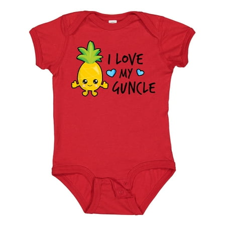 

Inktastic I Love My Guncle with Pineapple Boys Baby Bodysuit