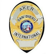 Aker Leather 591 Clip-On Shield Badge Holder, Black