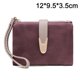 thumbnail image 2 of Laklulu Monedero de estilo corto para mujer, bolso lateral suave de PU esmerilado, 2 of 5