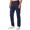 thumbnail image 2 of qolati Mens Cargo Pants Outdoor Casual Cotton Hiking Joggers Sweatpants Classic Fit Lightweight Athletic Workout Trousers, 2 of 6