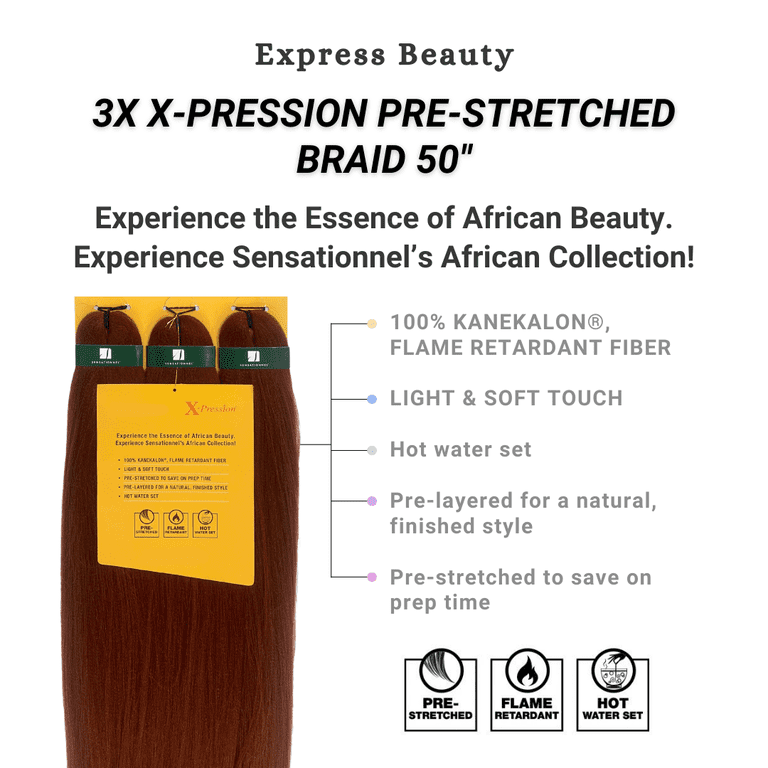 Express Beauty Sensationnel African Collection Jumbo Braid Pre