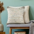 thumbnail image 6 of Ox Bay Luma 20" x 20" Gray/Multicolor Striped Cotton Adult Decorative Throw Pillow, 6 of 13