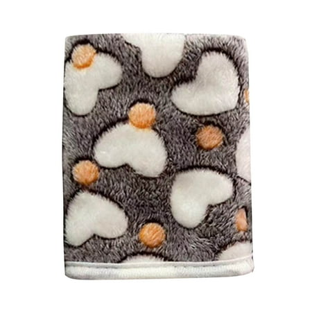 Mzoazpie Puppy Blankets Super Soft Dog Accessories online Warm Sleep Mat Grey Dog Food Pad Cute Print Pet Flannel Throw Dog Blankets for Small Dogs Cats Dog Saddle Bag Star&Bone&Love Small