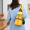 thumbnail image 2 of Convertible Sling Bag for Women Men Fashion Casual Color Block Crossbody Shoulder Chest Backpack Daypack, 2 of 5