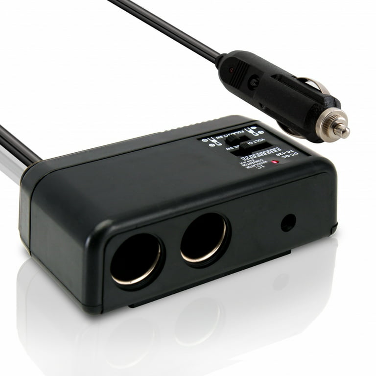 PYLE - Plug In Car 1 TO Lighter Multiplier Adjustable AC Voltage Transformer - Walmart.com