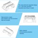thumbnail image 2 of Uxcell 12-Pack Conectores LED COB, 2 Pines de 0.39 Pulgadas para Tira de Luz LED de 10mm [Transparente], 2 of 6