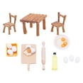 thumbnail image 1 of Juego de cocina Zulema 1:12 mesa de cocina silla juguetes miniatura, 1 of 8