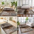 thumbnail image 4 of Area Rugs 3'x5', Brown Carpet Runner Indoor Outdoor Rugs Home Decor Aesthetic, Retro Oil Painting Modern Abstract Art Aesthetics Non Slip Mats Washable Accent Rug for Living Room Bedroom, 4 of 8