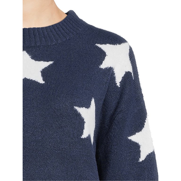 Navy blue sweater with on sale stars