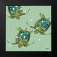 thumbnail image 2 of Day, Kellie 15x15 Black Modern Framed Museum Art Print Titled - Sea Turtles, 2 of 5