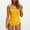 01 Yellow, variant on Feimerou Sexy One Piece Swimsuits for Women Tummy Control High Waisted Hater Bathing Suits Sleeveless Mesh Slimming Bikini Swimsuit