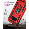 thumbnail image 4 of Design for Samsung S10E Case Military Grade Heavy Duty Armor Rugged Dual Layer Full Body Shockproof Screen Camera Protection Built-in Ring Kickstand Magnetic Hard Back Case for Men Red, 4 of 9
