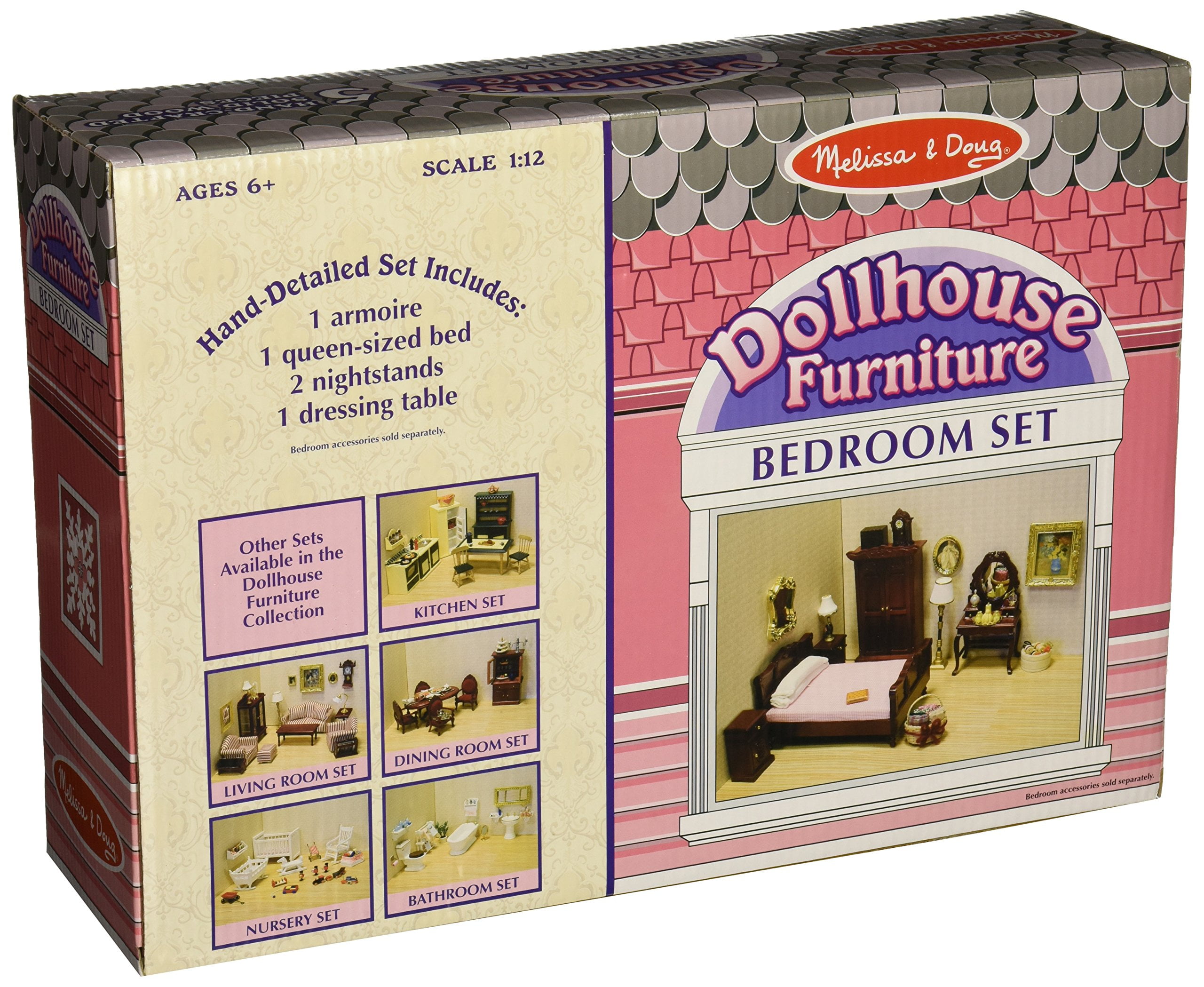 Melissa & Doug Classic Victorian Wooden and Upholstered Dollhouse