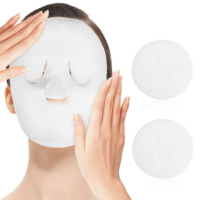 Toalla de compresión caliente de lana Coral, mascarilla facial, toalla de compresión húmeda, toalla para el cuidado de la cara, 2 uds.
