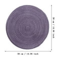 thumbnail image 5 of Jierger Coolmade Round Woven Placemats Set of 6 Dining Tables 15 inches for Gathering Occasional Decoration and Family Parties Celebrations, 5 of 5