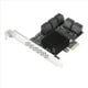 thumbnail image 3 of 3X 10 Puertos 3.0 una PCIe X1 Tarjeta de ExpansióN Adaptador PCI Express Convertidor SATA3 6G con Disipador de para, 3 of 8