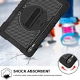 thumbnail image 4 of Dteck for Samsung Galaxy Tab S9 FE+ 5G Case / Tab S9 Plus Case 12.4" 2023 With Pencil Holder, 360 Rotating Hand Strap & Stand Drop-Proof Case for Galaxy Tab S9 FE Plus/S9 12.4",Black, 4 of 8
