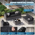thumbnail image 3 of Sunmthink 7-Piece Wicker Patio Furniture Sets, Outdoor Conversation Set with 4 Inches Thick Cushions and Waterproof Cover, 3 of 6