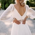 thumbnail image 3 of Mother of The Bride Dress for Wedding,Women's Wedding Dress Elegant Bridesmaid Dresses Sale Party Evening Dress Slit Formal Maxi Dress Wedding Guest Prom White High Split Cocktail Dress, 3 of 7